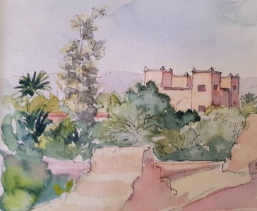 Sketch: Angela's kasbah