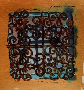 Sketch: Wee window in the desert