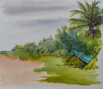Sketch: Boat, Indaruwa