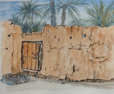 Sketch: Garden wall, Tamnougalt