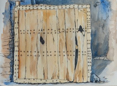 Sketch: Heavy door, Tamnougalt