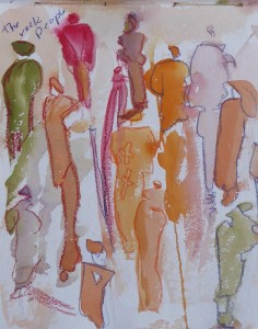 Sketch: Therese's Rock people
