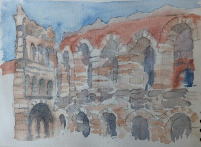 Sketch: Verona arena - unfinished
