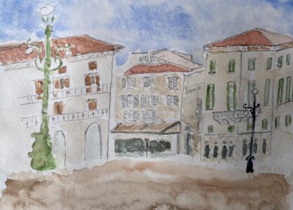 Sketch: Verona old town - Nic