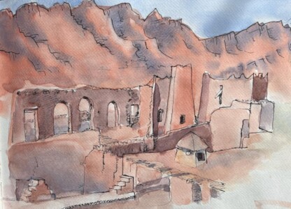 Sketch: Tamnougalt sunset